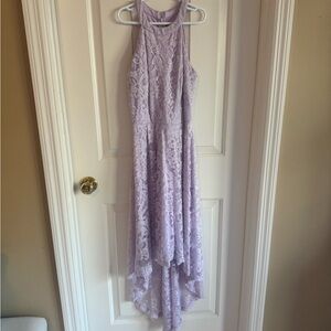 Lavender Lace Halter Dress